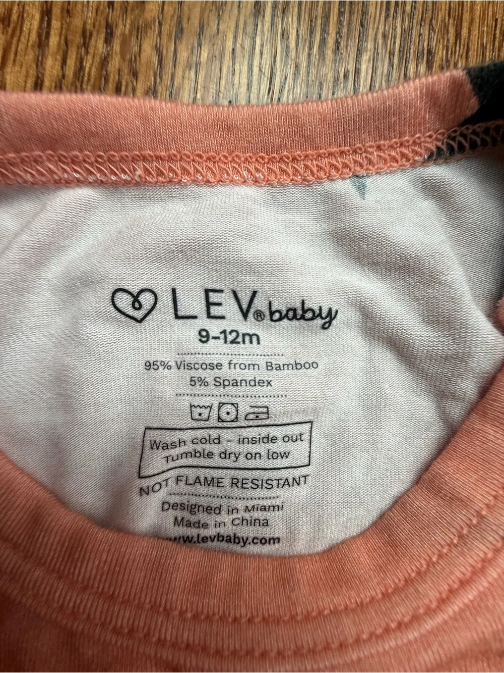 Lev Baby Star Bamboo Romper 9-12 Months